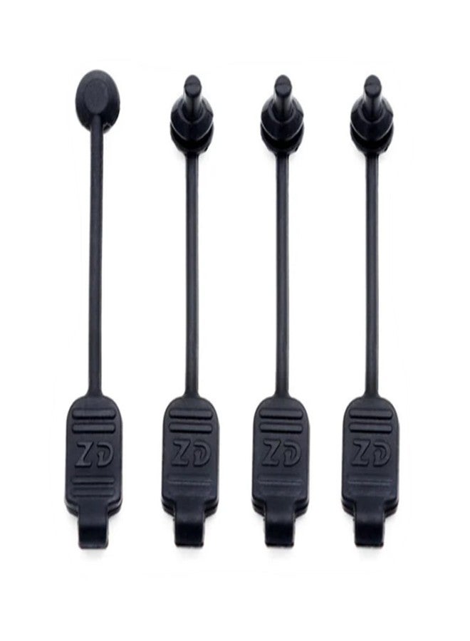 مجموعتان من مشابك تثبيت هيكل السيارة التي تعمل بالتحكم عن بعد لسيارات Arrma 1/7 Big Rock Felony Fireteam Infraction Limitless Mijave 1/8 Kraton Notorious Outcast Talion Typhon، قطع غيار للترقية، #AR390178#ARAC3447 (أسود) - Image 4
